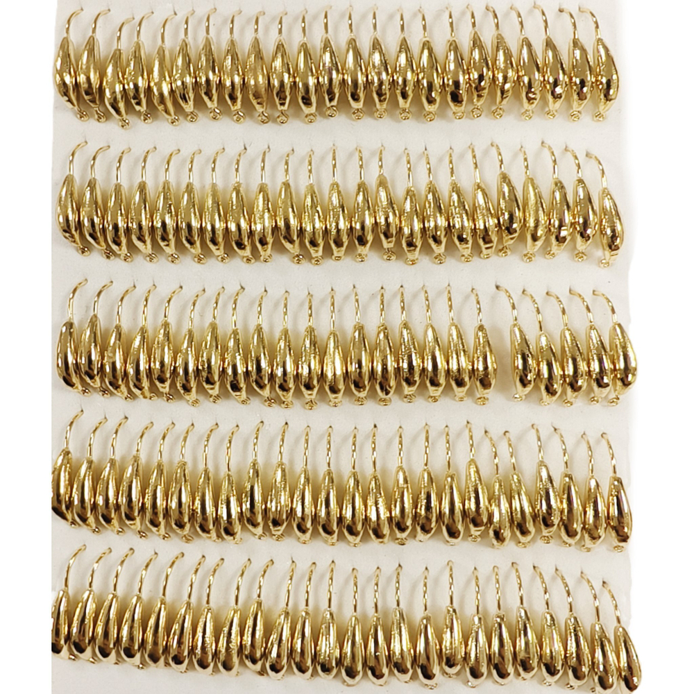 Мормышки вольфрамовые №2.5 Банан, цвет золото, 0,5 гр.( набор 10 штук) цена указана за 1 штук