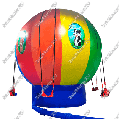 Качели воздушный шар «Облако радости» с принт-печатью, 6,6×6,6×7,2 м