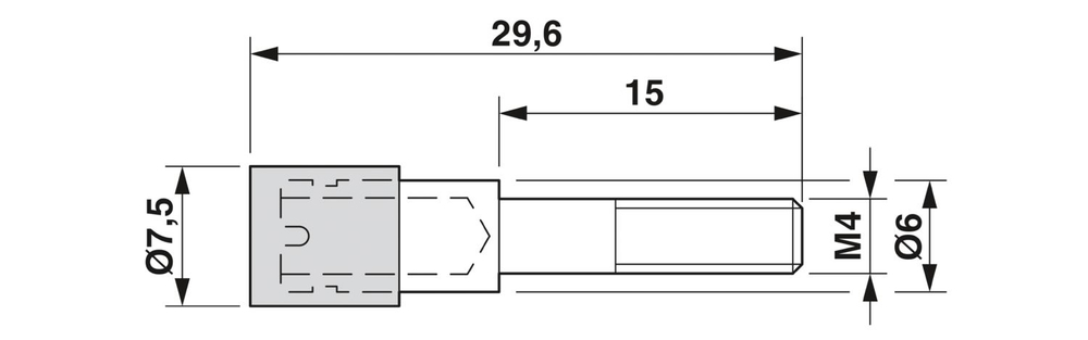 0303419 - PSBJ 4/15/6 FARBLOS - Hаборная тестовая вилка