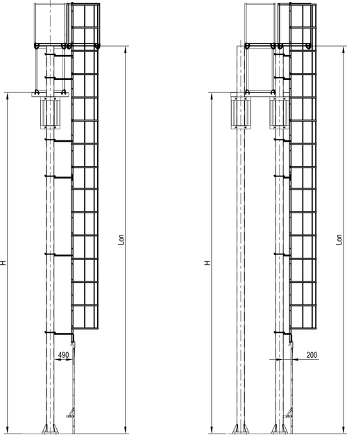 Лестницы с ограждением