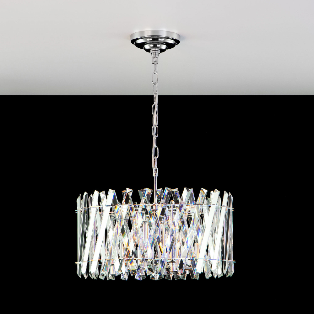 Citilux Ингвар CL334261 Люстра подвесная хрустальная Хром