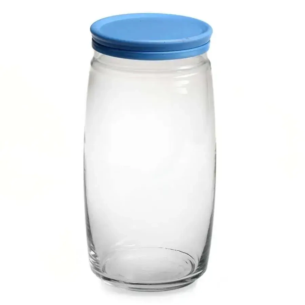 Банка CESNI 1500мл с голубой пласт.крышкой