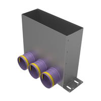 Присоединительная коробка напольная VPF 300×100/75×3 на 3 выхода