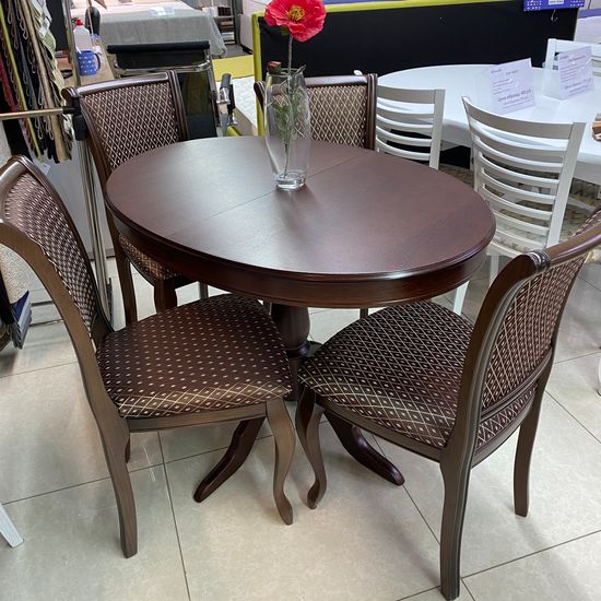 Стул СМ 10 (бук/тон орех с патиной, ткань 180А)