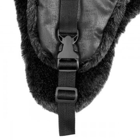 Ушанка Helios Angara Мех Меланж/Крэк Лайт цвет черный размер XL