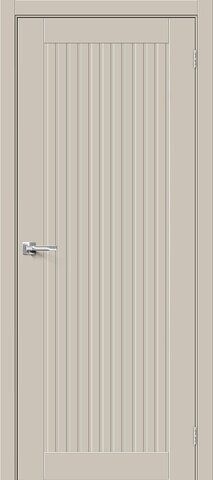 Межкомнатная дверь Браво-40 ПЭТ Crem Silk (светло-бежевый матовый, без текстуры)
