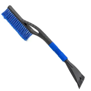 Щетка для снега в усиленном корпусе со скребком и накладкой на рукоятке(L общая 58cм, L рабочая 20cм, скребок 10.5см, цвет-синий) Forsage F-CDS5068B