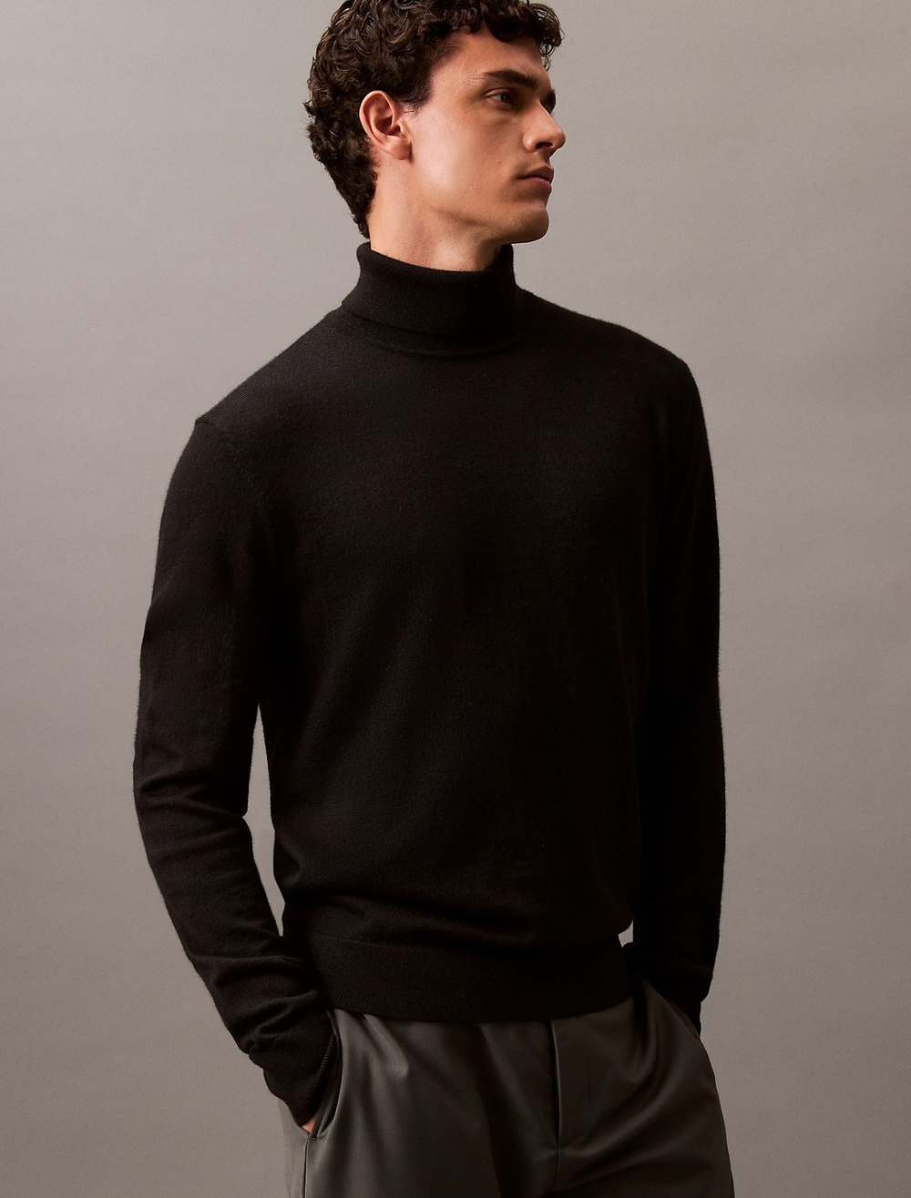 Свитер Calvin Klein Extra Fine Merino Blend Turtleneck Black