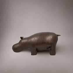 Банкетка Пуф Бегемот Коричневый большой