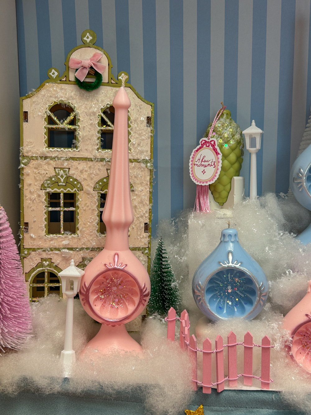 Новогодняя свеча верхушка на елку "Коробочка из детства"