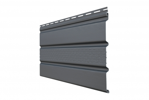 Софит акриловый T4 частичная перфорация для сайдинга Grand Line 3,0 Графит