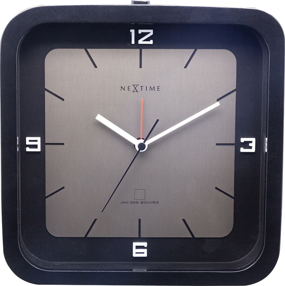 Настольные часы NeXtime Square Alarm, дерево, 20 2 см