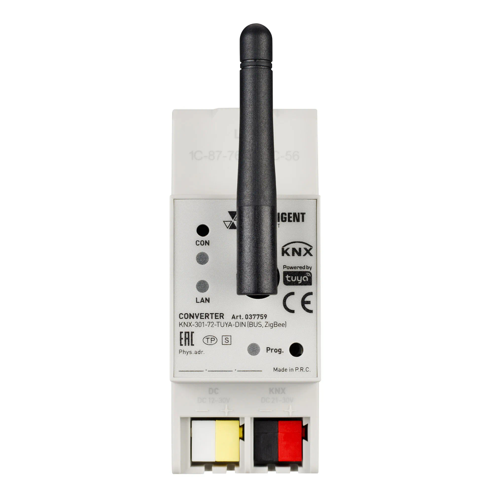 INTELLIGENT ARLIGHT Конвертер KNX-301-72-TUYA-DIN (BUS, ZigBee) (IARL, IP20 Пластик, 2 года) 037759