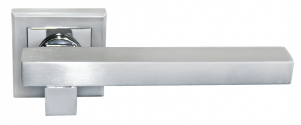 Дверные ручки MORELLI MH-16 SC/CP-S CENTRAL Цвет - Матовый хром/полированный хром