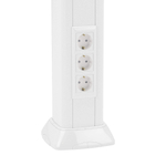 Телескопическая алюминиевая колонна, 2.7 - 4.2м, цвет белый