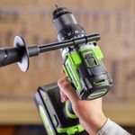 Дрель-шуруповерт ударная акк. Greenworks GD24DD140, 24V,б/щет,70/140Нм,Anti-kickback,2x4Ач,ЗУ,кор (3707607CUD)