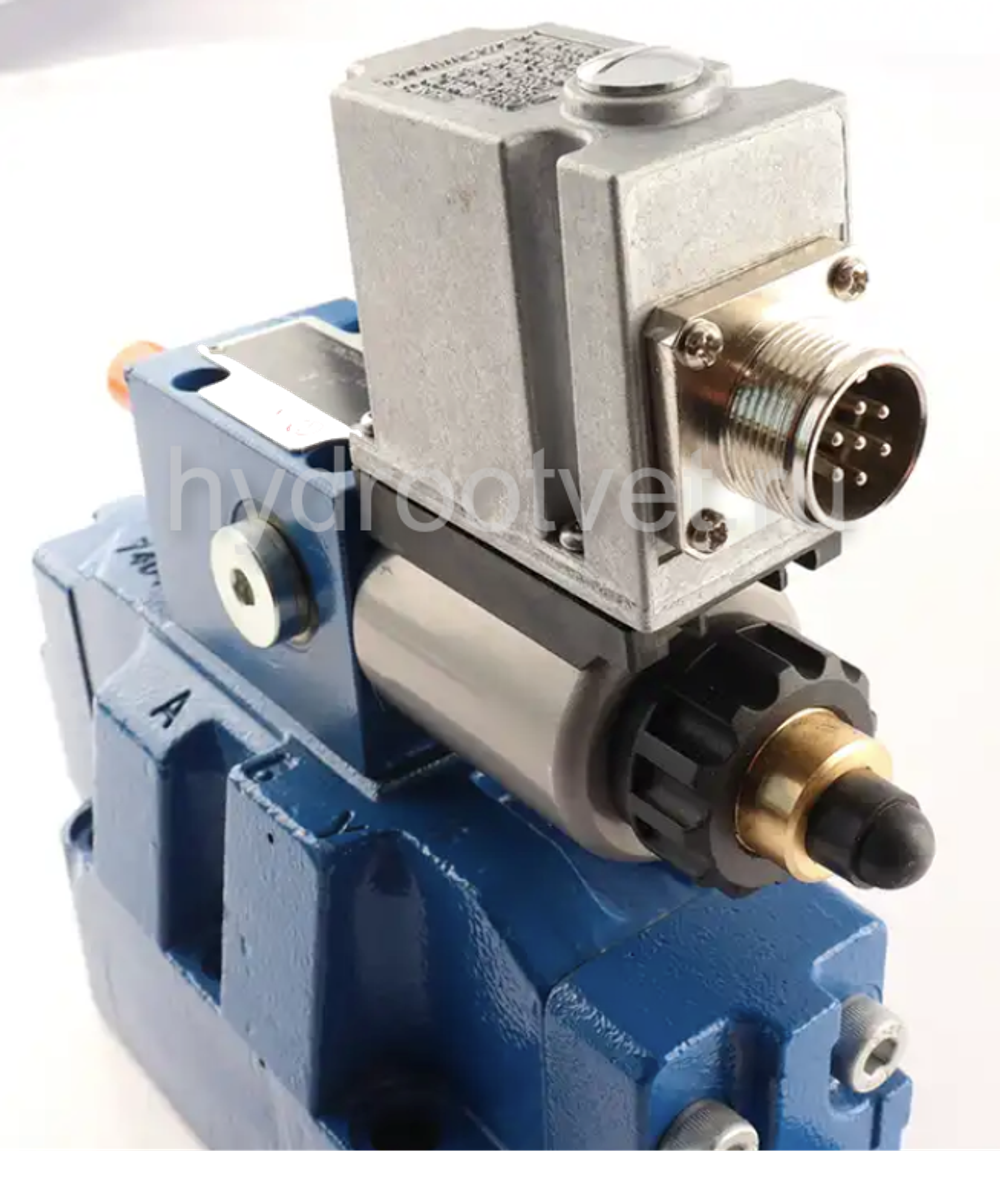 3DREME10P-6X/100YG24K31/A1V - Пропорциональный трехлинейный редукционный клапан со встроенным усилителем (OBE) и предохранительным клапаном, Ду10, давление регулировки до 100 бар, уплотнение V = FKM, сигнал управления A1 = 0–10 В