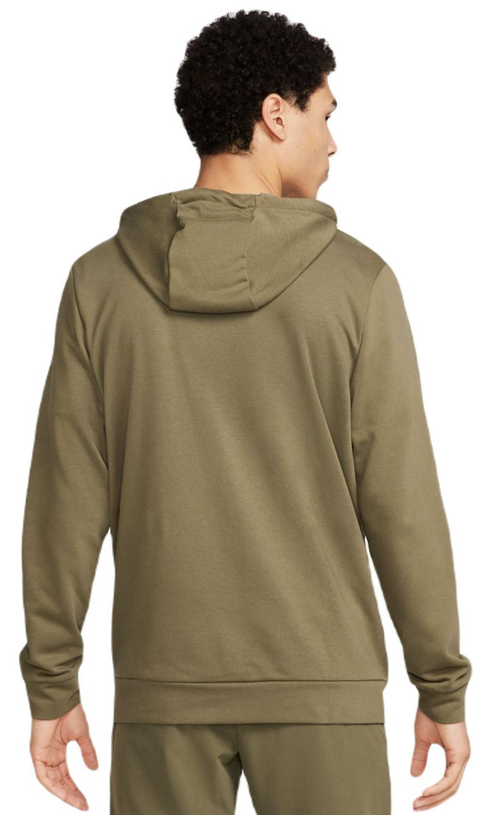 Мужская теннисная кофта Nike Dri-Fit Hoodie Full Zip - medium olive/black