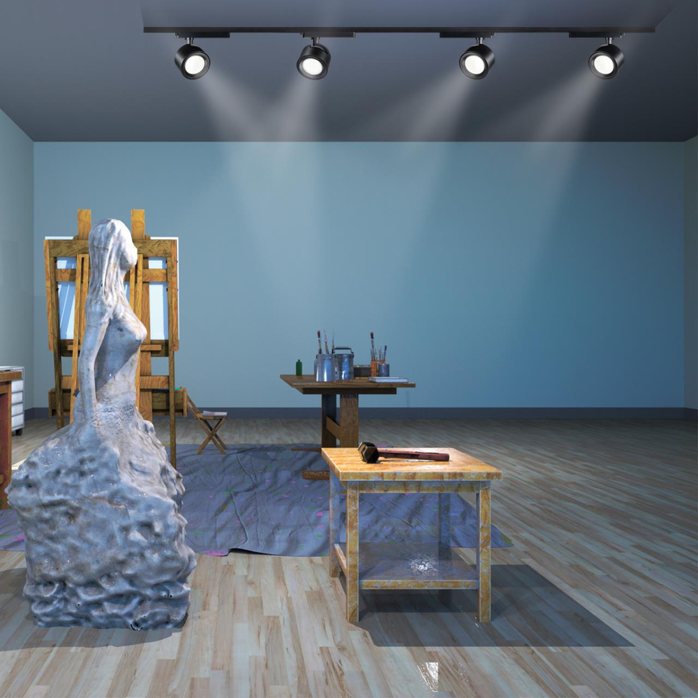 358433 PORT NT20 240 черный Светильник трековый однофазный трехжильный IP20 LED 4000K 20W 220-240V PIRUM