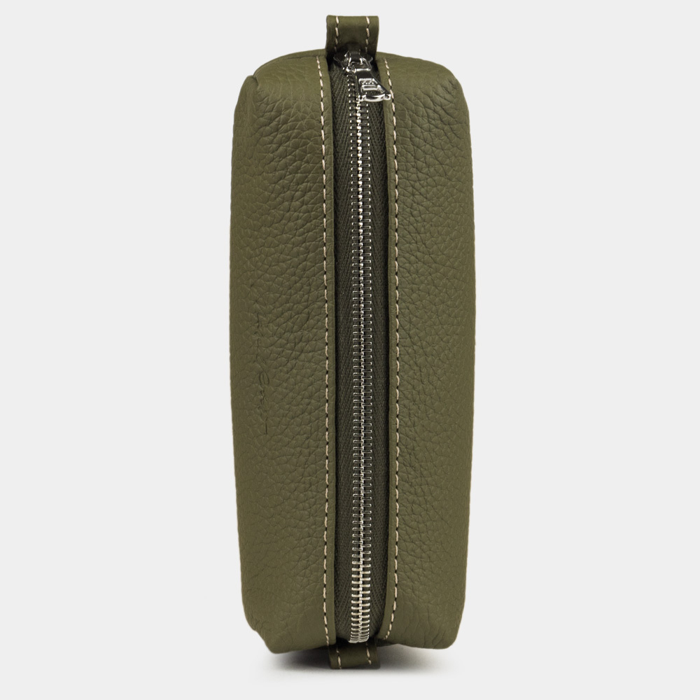 Ключница Coffre из кожи теленка зеленого цвета