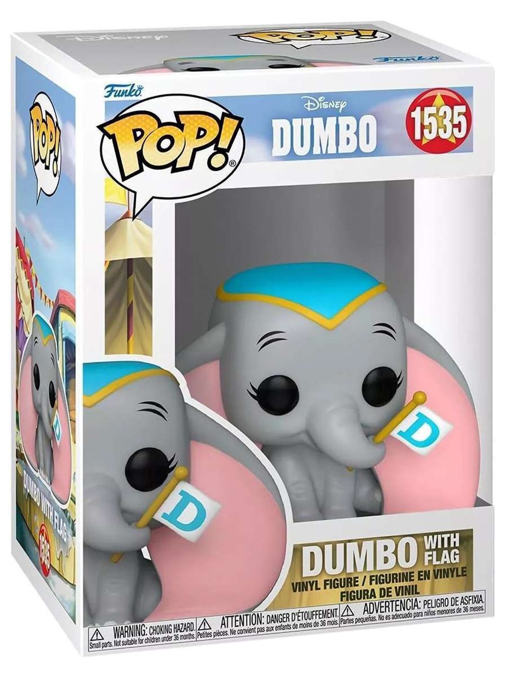 Фигурка Funko POP! Disney Dumbo S3 Dumbo w/Flag (1535) 80207