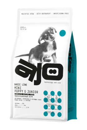 AJO Dog Mini Puppy с Курицей 2кг.