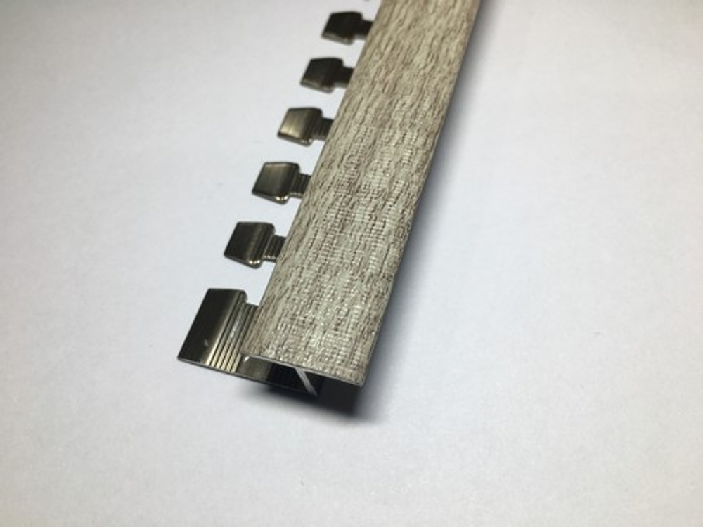 ATZг 10мм "DO-4" 2,7м Дуб дымчатый (46) Z-об. 16мм гиб. ламинир. алюм.