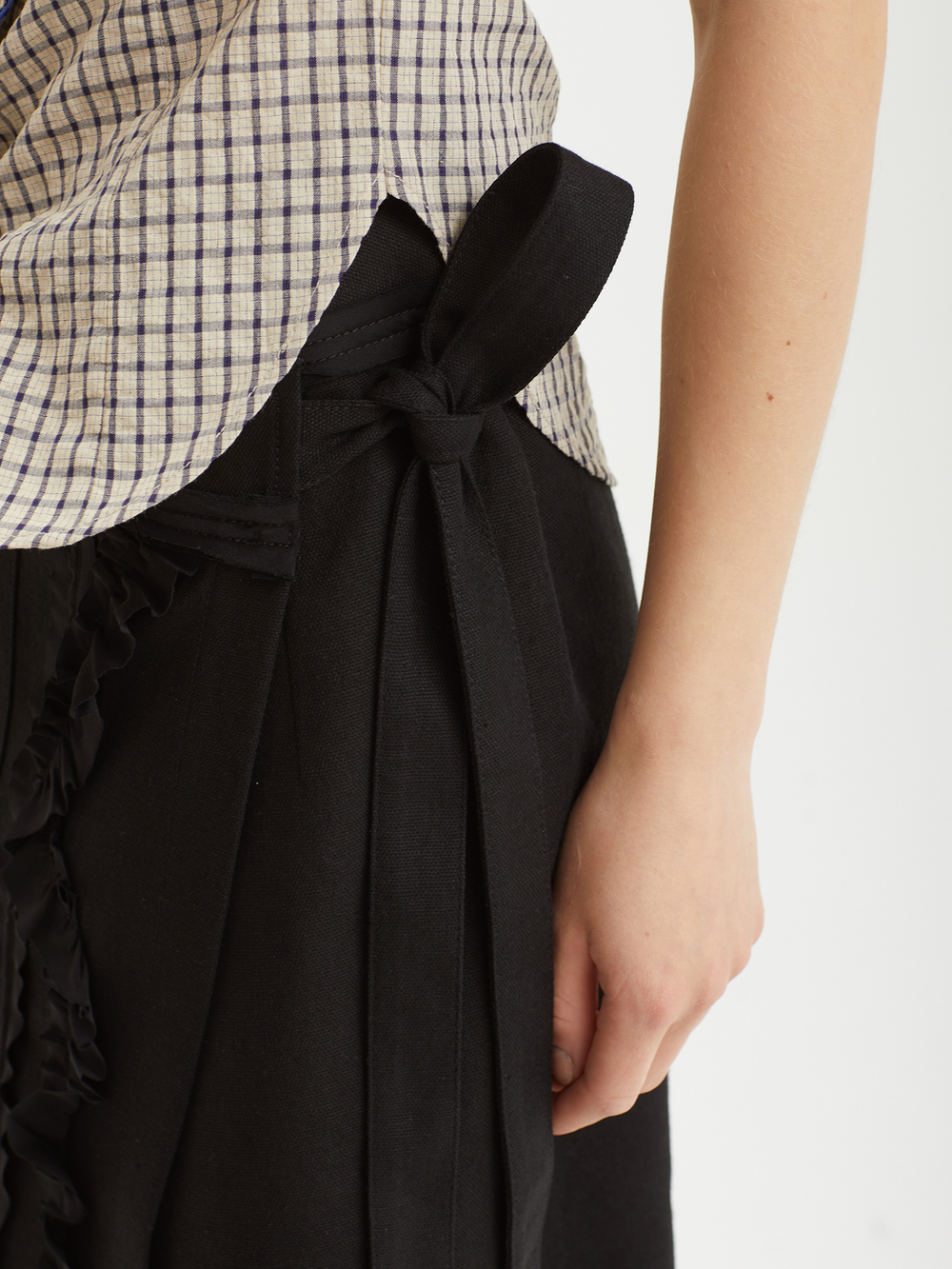 Юбка Pleated Linen Wrap