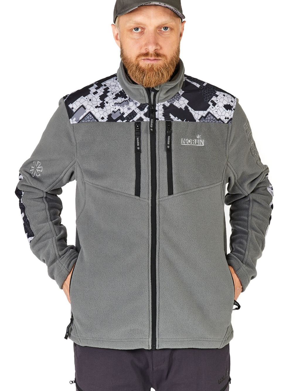 Куртка флисовая Norfin GLACIER CAMO 02 р.M