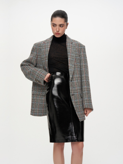 Жакет однобортный прямого силуэта