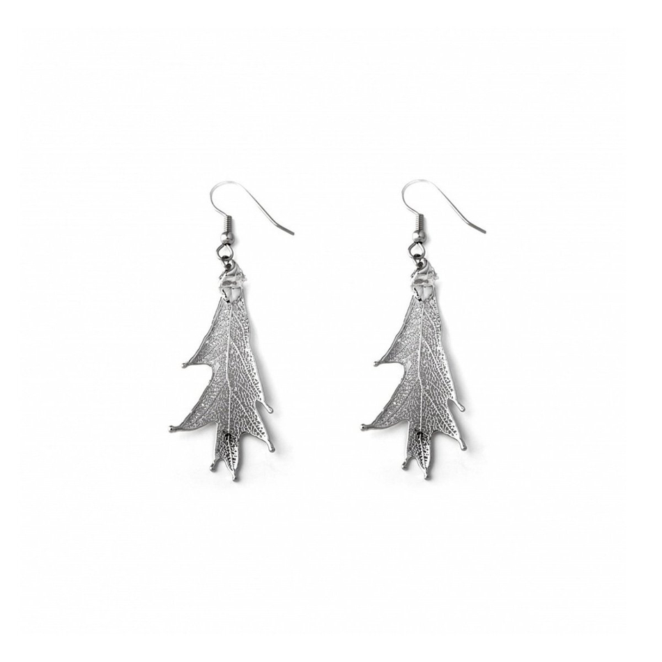 Серьги листья Ester Bijoux Красный Дуб LF87C-S BW