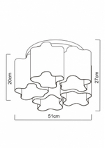 Потолочный светильник Arte Lamp SERENATA A3459PL-5AB