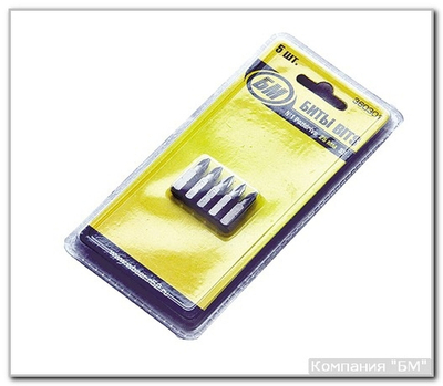 Биты №3 Pozidrive 25 мм 5 шт БМ