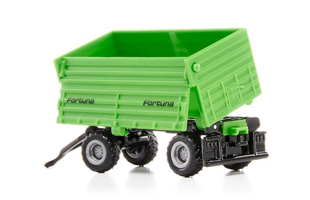 Трактор DEUTZ-FAHR с 4хколесным прицепом, Siku