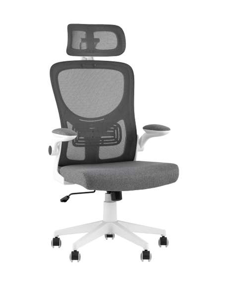 Кресло офисное TopChairs Airone серый ткань