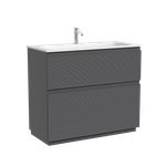 Тумба напольная SANCOS Folk Floor 995х445х850, c двумя ящиками оснащенными доводчиками, Grey soft, арт.FL100FGS