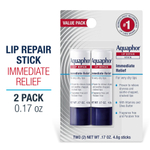 Aquaphor, стик для восстановления губ, мгновенное облегчение, 2 стика по 4,8 г (0,17 унции)