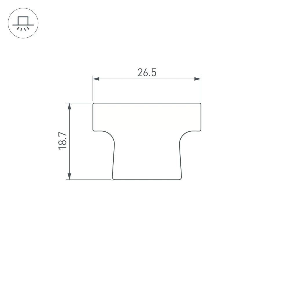 Экран ARH-FLOOR27-H28 OPAL (Arlight, Пластик) 038703