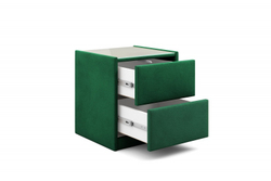 Тумба мягкая "Аризона"  Мора зеленый