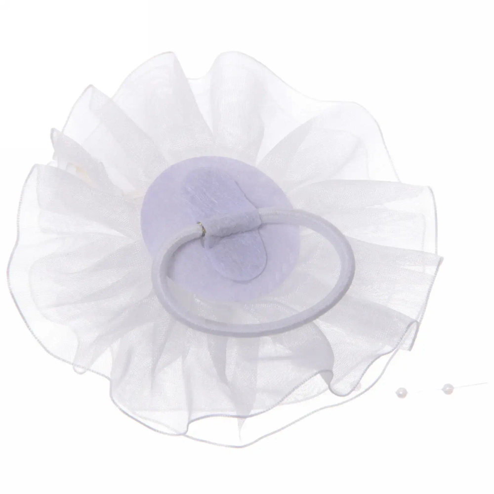 Бант для волос детский 1шт «Кокетка - Magic Girls Mina», цвет белый, d-10см