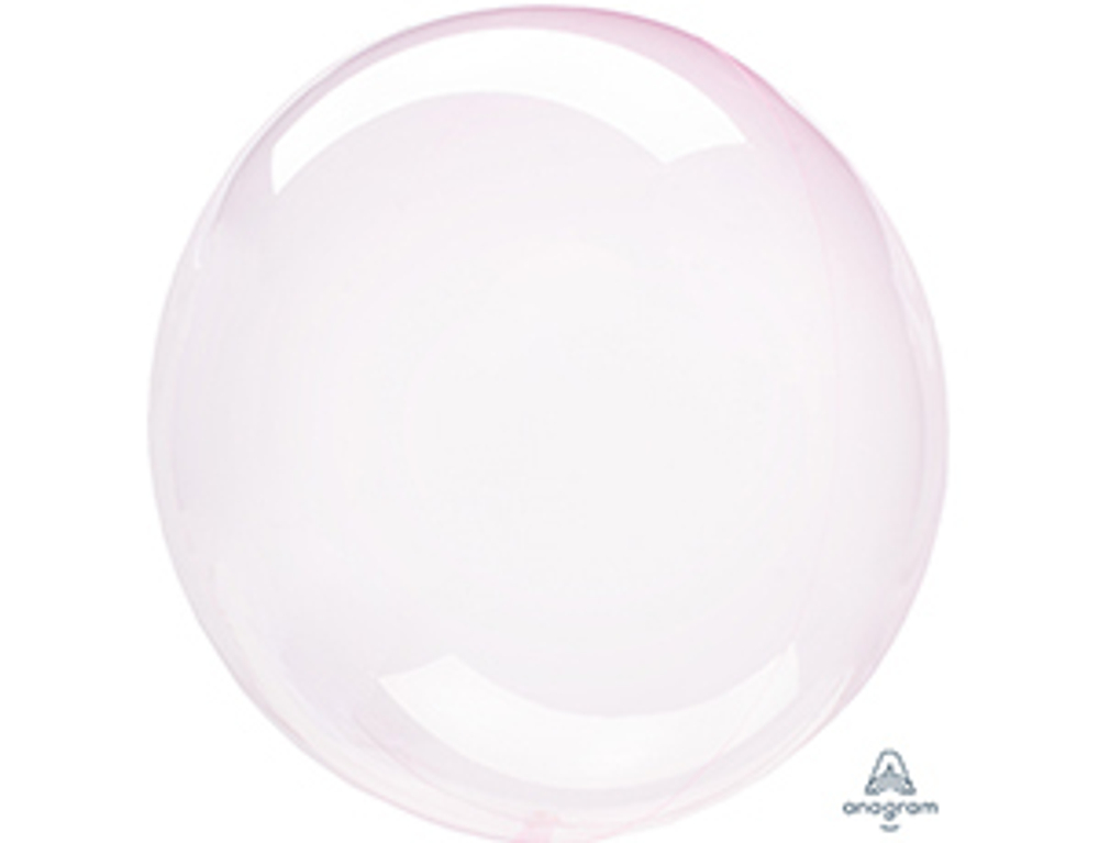 А BUBBLE Б/РИС 18" Кристалл Светло розовый