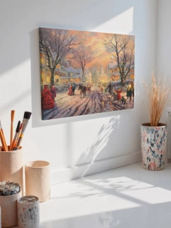 Картина на стену 40 X 50 Новогодняя ярмарка