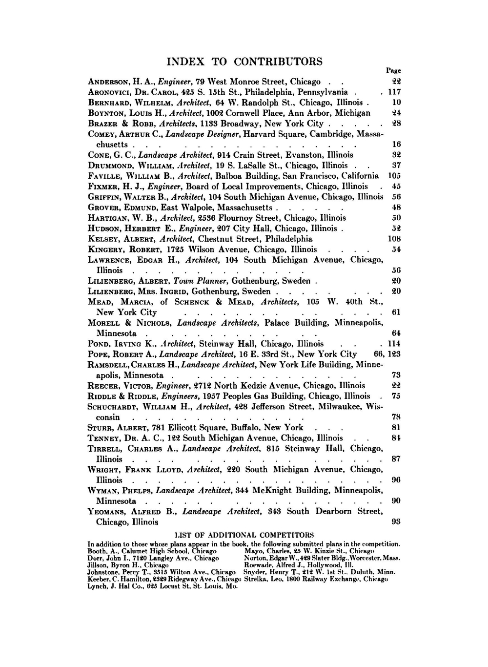 City Residential Land Development. Studies in Planning | Alfred Beaver Yeomans