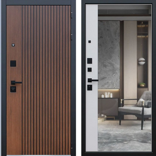 Входная дверь 1025 с зеркалом