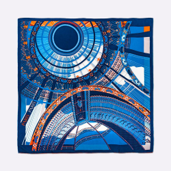 Платок PARIS MARINE Платок 100% Petrusse 105x105 Синий