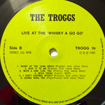 The Troggs ‎– Live At The Whisky A Go Go (Англия 1980г.)Т
