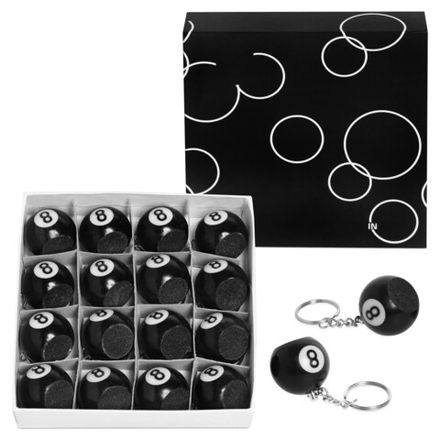 Брелок-инструмент для обработки наклейки Шар №8 ø35мм 16шт.