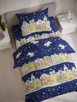 Пододеяльник бязь Сказка "Зимняя сказка" 1,5-спальный на молнии 145x215 см