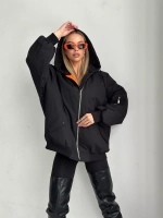 Бомбер оверсайз утепленный осень