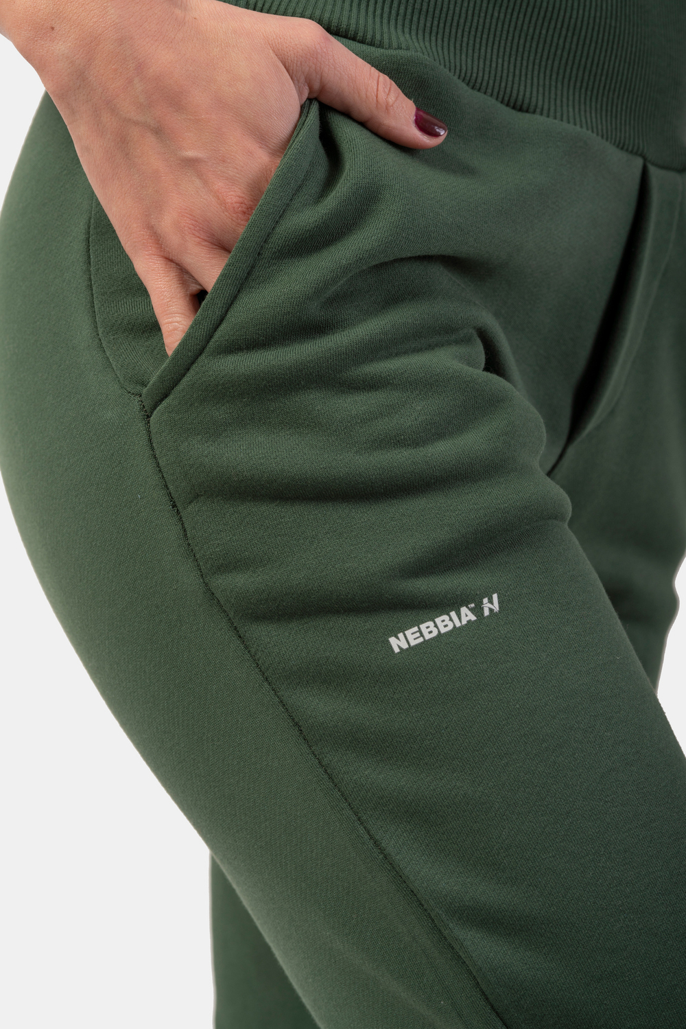 Женские штаны Nebbia IHigh-Waist Loose Fit Sweatpants “Feeling Good” 409 D.green